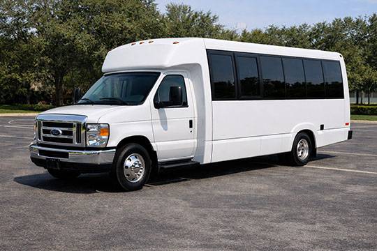 18-passenger minibus available for charter in Delray Beach, FL